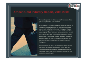 African Gold Industry Report, 2008-2009