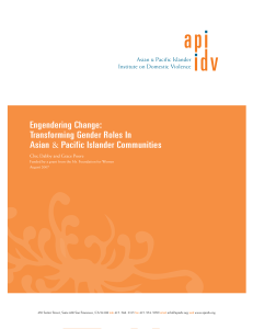 &amp; Engendering Change: Transforming Gender Roles In Asian