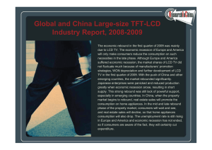 Global and China Large-size TFT-LCD Industry Report, 2008-2009