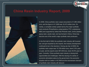 China Resin Industry Report, 2009