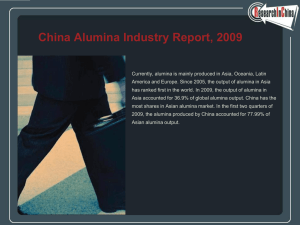 China Alumina Industry Report, 2009