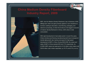 China Medium Density Fiberboard Industry Report, 2009