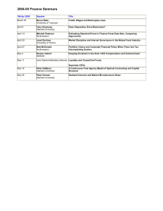 2004-05 Finance Seminars