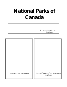 National Parks of Canada N
