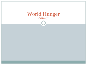 World Hunger CGW-4U
