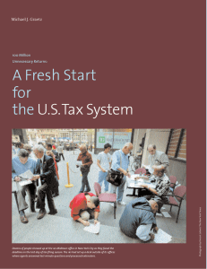 A Fresh Start for the U.S.Tax System