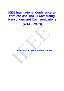 IEEE International Conference on Wireless and Mobile Computing, Networking and Communications (WiMob’2009)