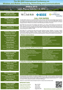 The 9th IEEE International Conference on (WiMob 2013)