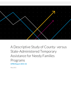 A Descriptive Study of County- versus State-Administered Temporary Assistance for Needy Families Programs