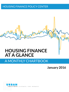 HOUSING FINANCE AT A GLANCE A MONTHLY CHARTBOOK January 2016