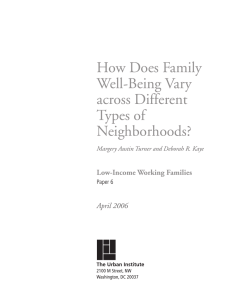 How Does Family Well-Being Vary across Different Types of