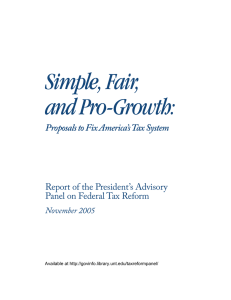 Simple, Fair, and Pro-Growth: Proposals to Fix America’s Tax System