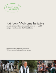 Rainbow Welcome Initiative An assessment and recommendations report on LGBT