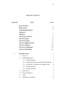 vii  TABLE OF CONTENTS CHAPTER