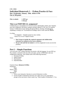 CS 1301 Individual Homework 1 –  Python Practice &amp; Face