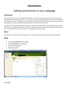Schoolwires Adding attachments to your webpage  Introduction: