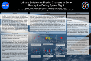 Urinary Sulfate can Predict Changes in Bone Resorption During Space Flight