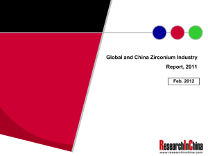 Global and China Zirconium Industry Report, 2011 Feb. 2012