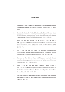 REFERENCES 1. Matsumoto, S., Sato, Y, Kamo, M., and N.Setaka. Growth of... from methane-hydrogen  gas.  JoMr^a/  o/ Mafer/a/ &lt;SC/e^ce, ...