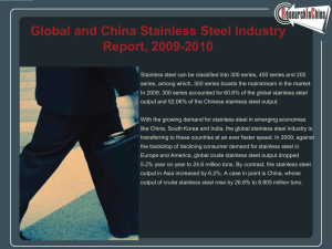 Global and China Stainless Steel Industry Report, 2009-2010