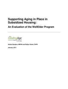 Supporting Aging in Place in Subsidized Housing: