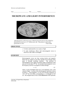 MICROWAVE AND LIGHT INTERFERENCE