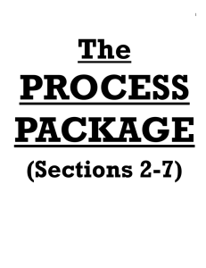 PROCESS PACKAGE The (Sections 2-7)