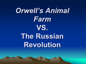 Orwell’s Animal Farm VS. The Russian