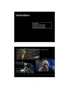 Animation 1 Overview Traditional Animation