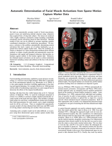 Automatic Determination of Facial Muscle Activations from Sparse Motion