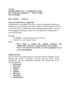 CS 2316 Individual Homework 2 – Conditionals &amp; Loops