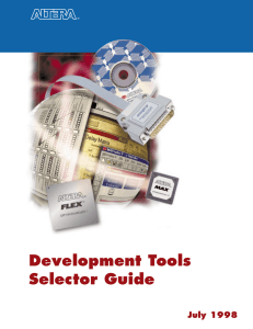 Development Tools Selector Guide July 1998 ®