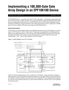 Implementing a 100,000-Gate Gate Array Design in an EPF10K100 Device