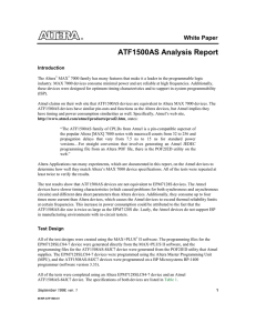 ATF1500AS Analysis Report White Paper Introduction