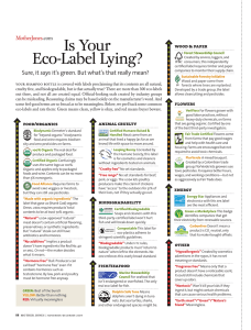 Is Your Eco-Label Lying? says