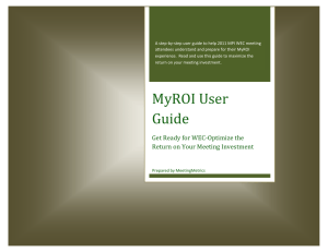 A step-by-step user guide to help 2011 MPI WEC meeting