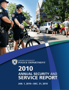 2010 SERVICE REPORT  ANNUAL SECURITY AND