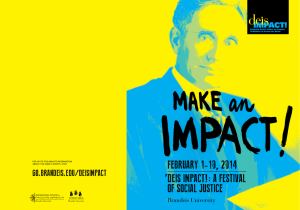 february 1-10, 2014 , deis impact!: a festival of social justice