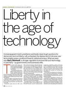 Liberty in the age of technology
