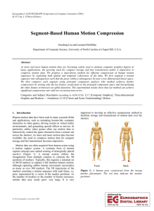 Segment-Based Human Motion Compression