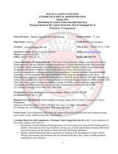 OGLALA LAKOTA COLLEGE COURSE SYLLABUS &amp; ADMINISTRATION Spring 2016