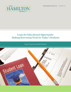 Loans for Educational Opportunity: Making Borrowing Work for Today’s Students