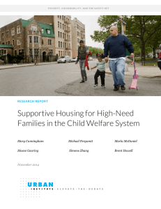 Supportive Housing for High-Need Families in the Child Welfare System  Mary Cunningham