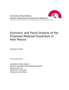 Economic and Fiscal Impacts of the Proposed Medicaid Expansion in New Mexico