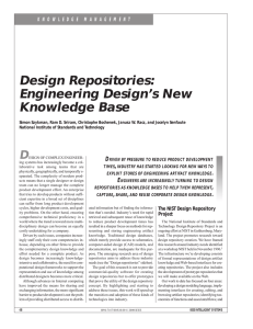 Design Repositories: Engineering Design’s New Knowledge Base