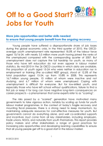 Off to a Good Start?  Jobs for Youth