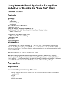 Using Network−Based Application Recognition Contents Document ID: 27842