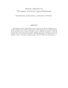 Internet Appendix for “The Impact of Venture Capital Monitoring”