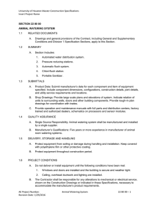 University of Houston Master Construction Specifications Insert Project Name  1.1