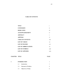 viii  TABLE OF CONTENTS TITLE